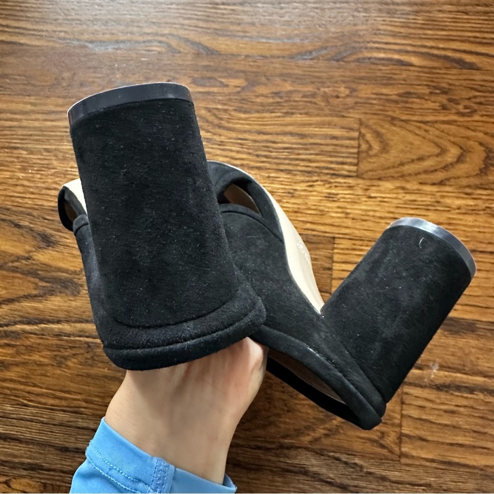 Stuart Weitzman Black Suede Mules - Picture 12 of 16
